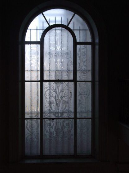 Beautiful Etched glass window