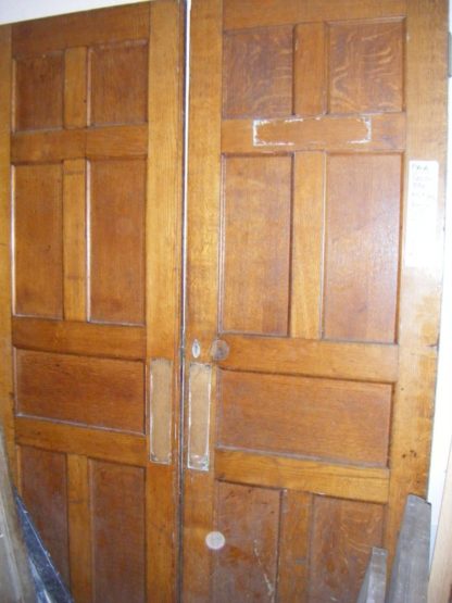 Pair Of Solid Oak Entrance Doors