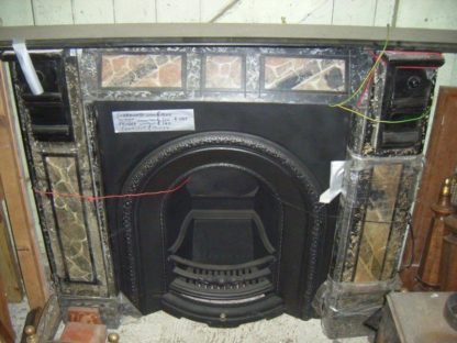 Marble slate fire surround