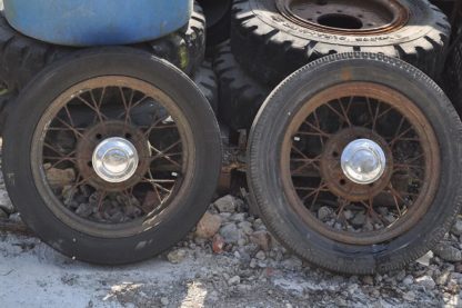 Old Spoked Ford Wheels